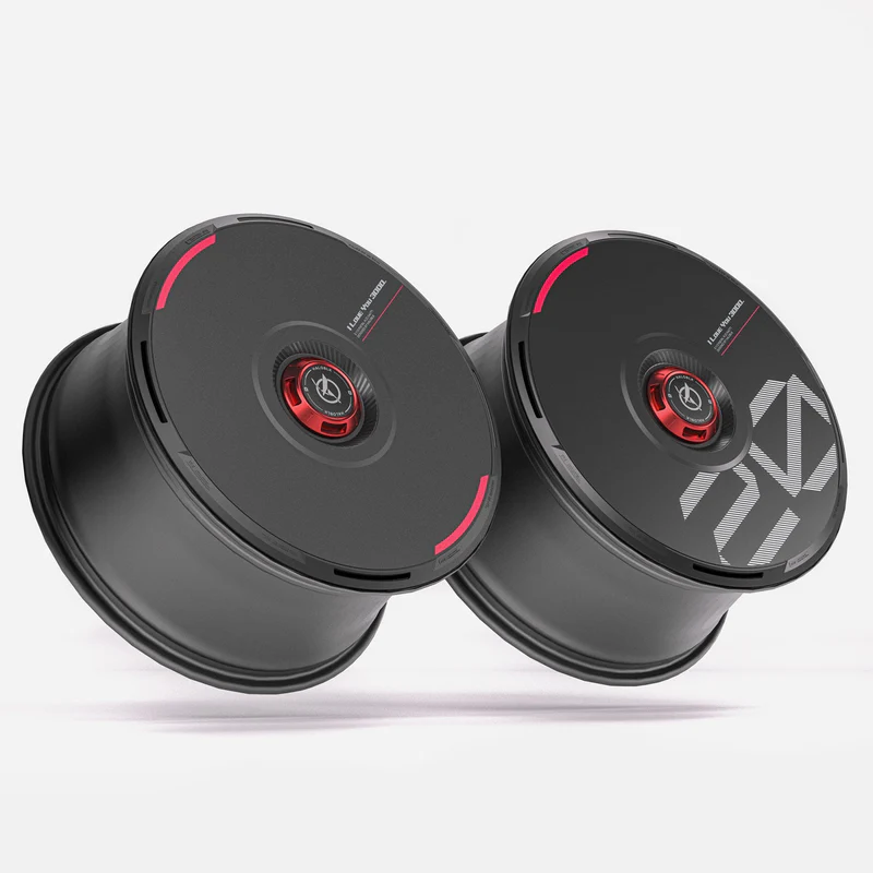 HALODISC 2 Wheel Covers for Tesla | Custom Numbers-Black